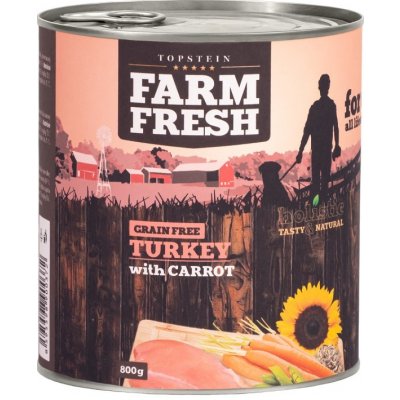 Topstein Farm Fresh Turkey with Carrot 0,8 kg – Zbozi.Blesk.cz