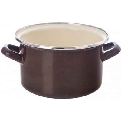 Orion Hrnec BROWN Lem 2 l 18 cm smaltovaný plech, nerezová ocel hnědá, 8592381204891 – Sleviste.cz