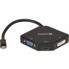 Dokovací stanice a replikátor portů Sandberg Adapter MiniDP>HDMI+DVI+VGA 509-12