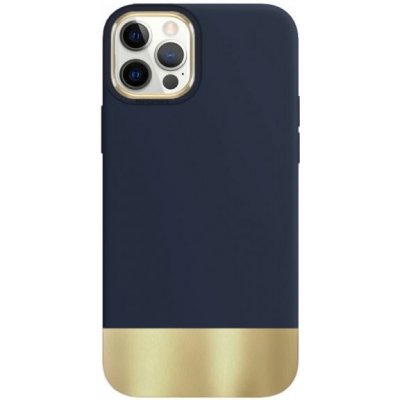 Pouzdro Appleking ochranné s pokovenou spodní částí iPhone 12 Pro Max - modré – Zboží Mobilmania