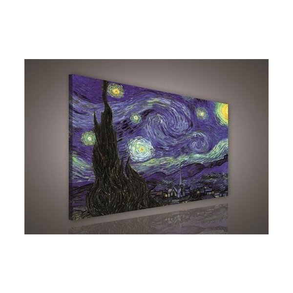 Obraz Obraz na plátně Vincent van Gogh Hvězdná noc 172O1, 75 x 100 cm, IMPOL TRADE