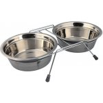 TRIXIE stojánek + 2 misky se silikonovým kroužkem 1,5 l/21 cm – Sleviste.cz