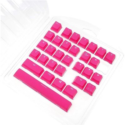 Ducky Rubber Keycap Set, 31 kláves, Double-Shot Backlight - růžová DKSA31-USRDPNNO2