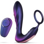 Hueman Hole Anal Vibrator With Cockring – Zboží Dáma