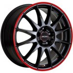 Ronal R54 6,5x15 4x100 ET38 brillant black red rim – Sleviste.cz