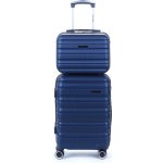 Worldline 628SVA kufr tmavě modrá 55x40x20 cm a kufřík 38x28x18 cm – Hledejceny.cz