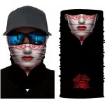 Stylové nákrčníky černé s 3D potiskem Fantom women