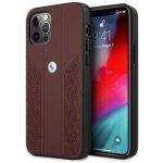 Pouzdro BMW iPhone 12 Pro Max red hardcase Leather Curve Perforate ( – Sleviste.cz