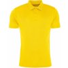 Pánské sportovní tričko Smooth pánská hladká funkční polokošile slunečná žlutá