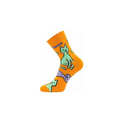 Voxx Fuski Boma Xantipa 69 dámské ponožky klasická výška kočky oranžová – Zboží Mobilmania