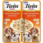 Inaba Twin Packs Dog kuře & zelenina hovězí 80 g – Zbozi.Blesk.cz