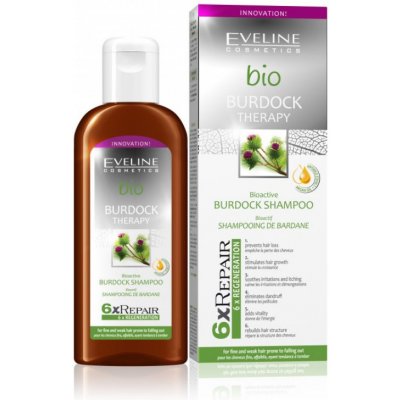 Eveline cosmetics bio burdock therapy Šampon na jemné a oslabené vlasy 150 ml
