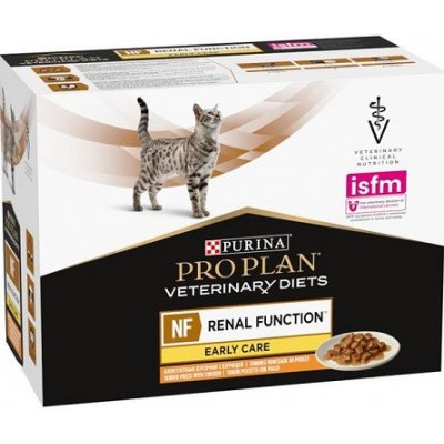 Pro Plan Veterinary Diets Feline NF Renal Function Early Care Chicken 10 x 85 g – Zboží Mobilmania
