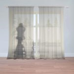Záclony Šachy: 2 ks - 150x250 cm - Sablio – Hledejceny.cz
