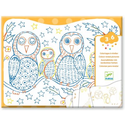 DJECO Kouzelné vybarvování Sova a přátelé – Zboží Mobilmania