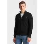 Gant Cotton Texture Cardigan černá – Zboží Mobilmania