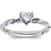 Prsteny Emporial stříbrný prsten Propletené srdce MA-R041-SILVER-BLUE