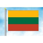 LIBEA, s.r.o. Vlajka Litvy Rozměr: 100×150 cm, Uchycení: Karabiny na stožár – Hledejceny.cz