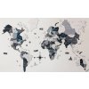 Nástěnné mapy Unikátní 3D dřevěná mapa světa - NORD 300 cm x 175 cm