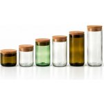 DT GLASS Silnostěnná dóza UNIVERSAL z lahve od vína čirá 1 kus - bez krabičky 175 mm 0,5 l – Sleviste.cz