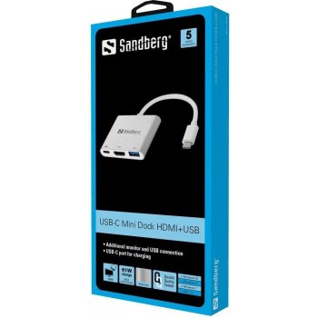 Sandberg USB-C Mini Dock 136-00