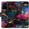 Pouzdro a kryt na mobilní telefon Xiaomi iSaprio Flip Dark Marble pro Xiaomi 11T / 11T Pro n24dm-FLP2-Mi11Tp