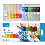 Barvy olejové sada 12 barev 12 ml – Zboží Mobilmania