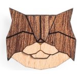 BeWooden dřevěná brož Persian Cat Brooch – Zbozi.Blesk.cz