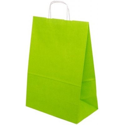 Barevná taška papírová 240x100x320mm - světle zelená - 13.0125 – Hledejceny.cz