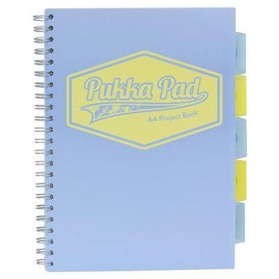 PUKKA PAD Spirálový sešit Pastel project book mix A4 linkovaný – Zboží Dáma