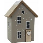 MOREX, s.r.o. Dekorace domeček 10 x 6 x 13,5 cm šedý – Hledejceny.cz