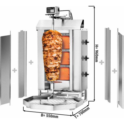 G.Gastro D11885953 Gril na gyros – Zboží Mobilmania