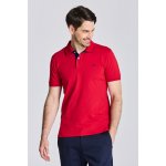 Gant CONTRAST COLLAR PIQUE SS RUGGER červená – Hledejceny.cz