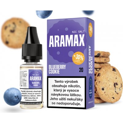 Aramax Salt Blueberry Cookie 10 ml 20 mg – Hledejceny.cz