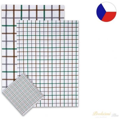 Sleep-well mix káro 50 x 70 cm zelené 3 ks – Zboží Mobilmania