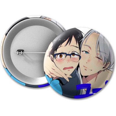 Yuri!!! on Ice Placka Yuuri & Vicchan - 50 mm – Sleviste.cz