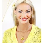 Foxette Černá achátová souprava šperků srdce Žlutá JF_0192 – Sleviste.cz