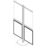 A-Z Reklama CZ Freestand se dvěma držáky banneru 50 cm a dvěma Slide-in rámy B2 FRST4044 – Hledejceny.cz