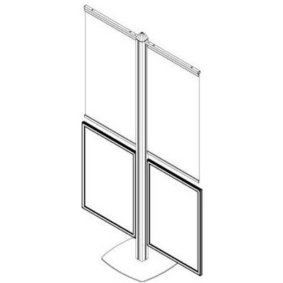 A-Z Reklama CZ Freestand se dvěma držáky banneru 50 cm a dvěma Slide-in rámy B2 FRST4044 – Hledejceny.cz