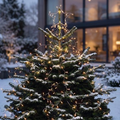 Solight LED řetěz s hvězdou na vánoční strom, výška 2,1m, 212 LED, IP44 – Hledejceny.cz