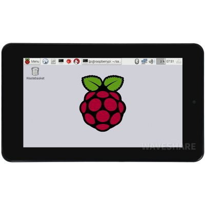 7" kapacitní dotykový displej pro Raspberry Pi, DSI, 800×480 s 5MP kamerou a pouzdrem – Zbozi.Blesk.cz