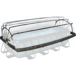 EXIT Zastřešení bazénu Pool 400 x 200 x 105 cm polyvinylchloridová (PVC) ocel bezbarvá – HobbyKompas.cz