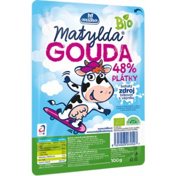 Milko Matylda z hor Bio gouda 48% plátky 100g