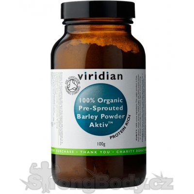 Viridian Nutrition 100% Organic Aktivated Barley Powder 100 g – Hledejceny.cz