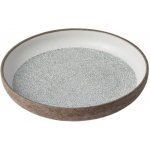 MIJ Jídelní talíř CRAZED GREY 22 cm s vysokým okrajem – Zboží Dáma