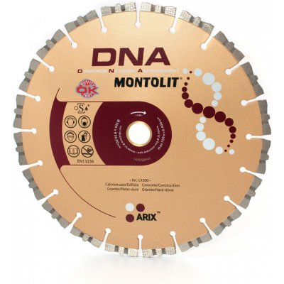 Segmentový diamantový kotouč 350mm, DNA, Montolit LX350 – Zboží Dáma