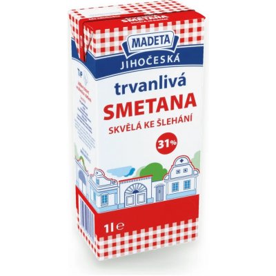 Madeta Jihočeská Smetana 31% 1l – Hledejceny.cz