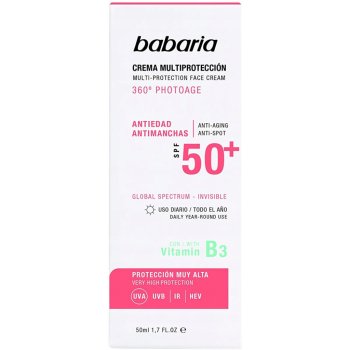 Babaria krém na opalování proti pigmentovým skvrnám Multi-Protection Color SPF50+ 50 ml