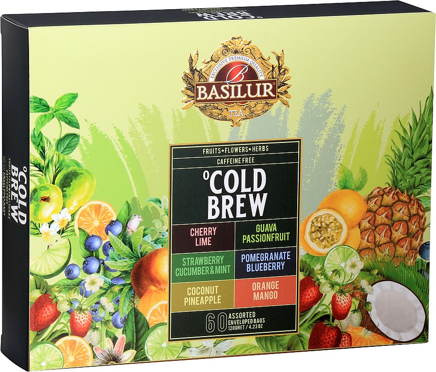 Basilur čaj Cold Brew Assorted papír 60 x 2 g