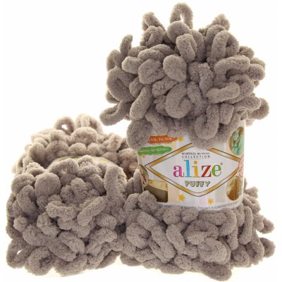 Alize Puffy šedohnědá 268 – Zbozi.Blesk.cz